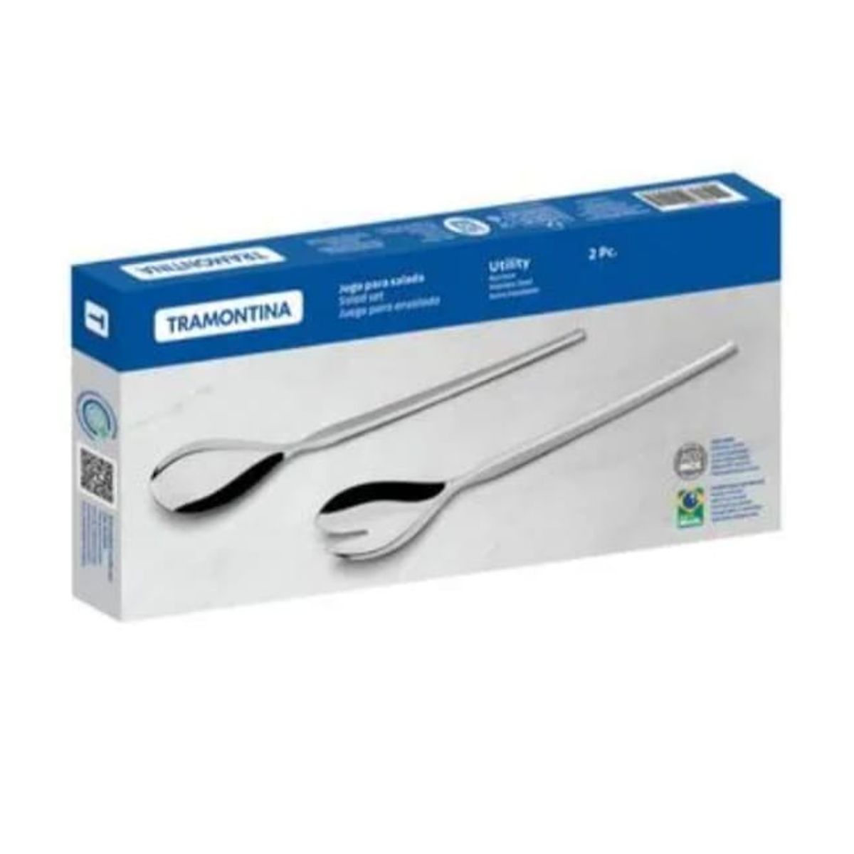 TRAMONTINA - JUEGO DE CUBIERTOS  PARA ENSALADAS  LARGO TRAMONTINA COSMOS X 2 PIEZAS