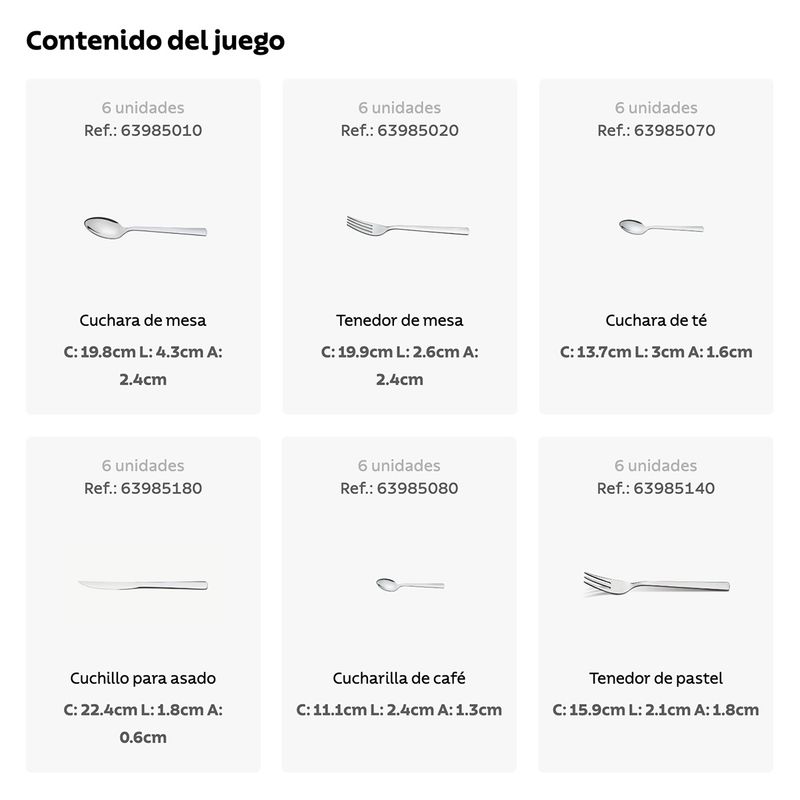 TRAMONTINA - JUEGO DE CUBIERTOS TRAMONTINA 36 PIEZAS OSLO 66985134