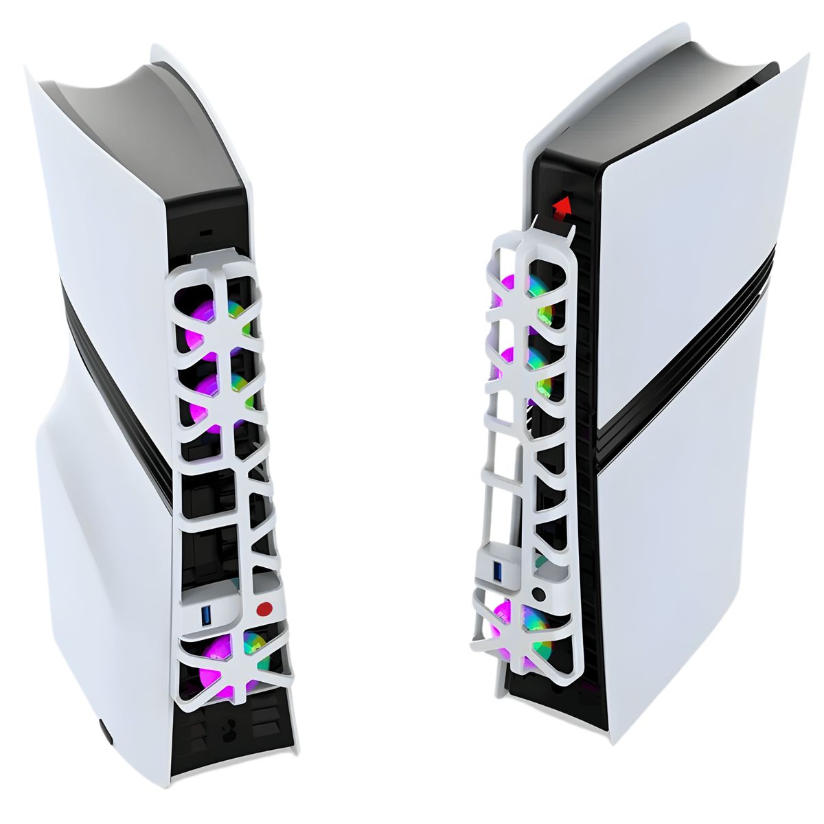 DOBE - Cooler Ventilador Para Ps5 Pro Ventilador Blanco Externo De Alta Eficiencia Y Bajo Ruido