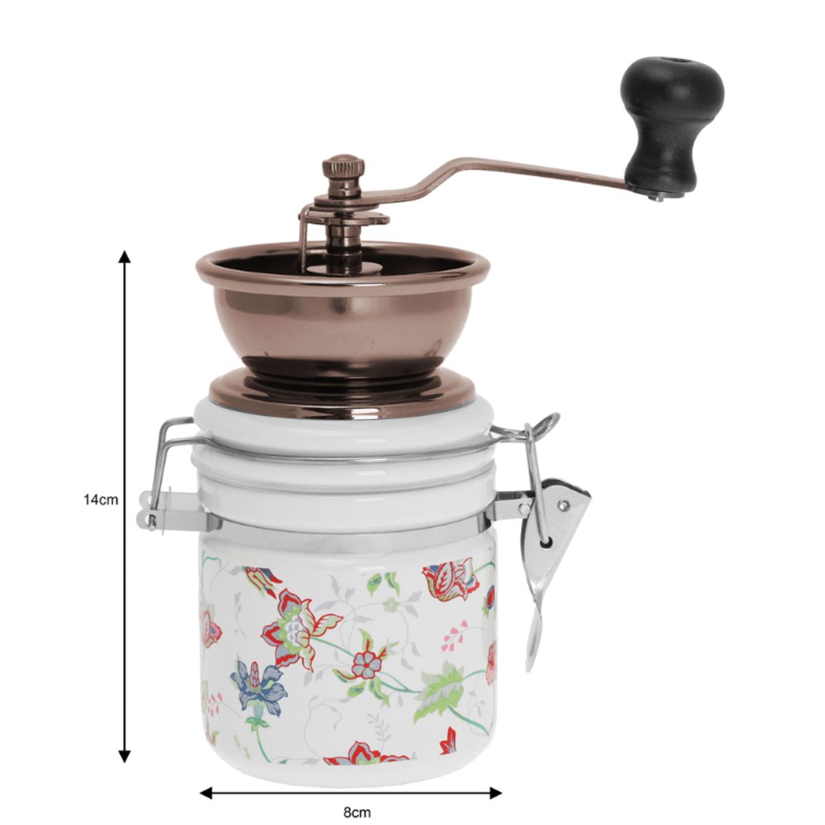 GENERICO - Molinillo cerámica blanca