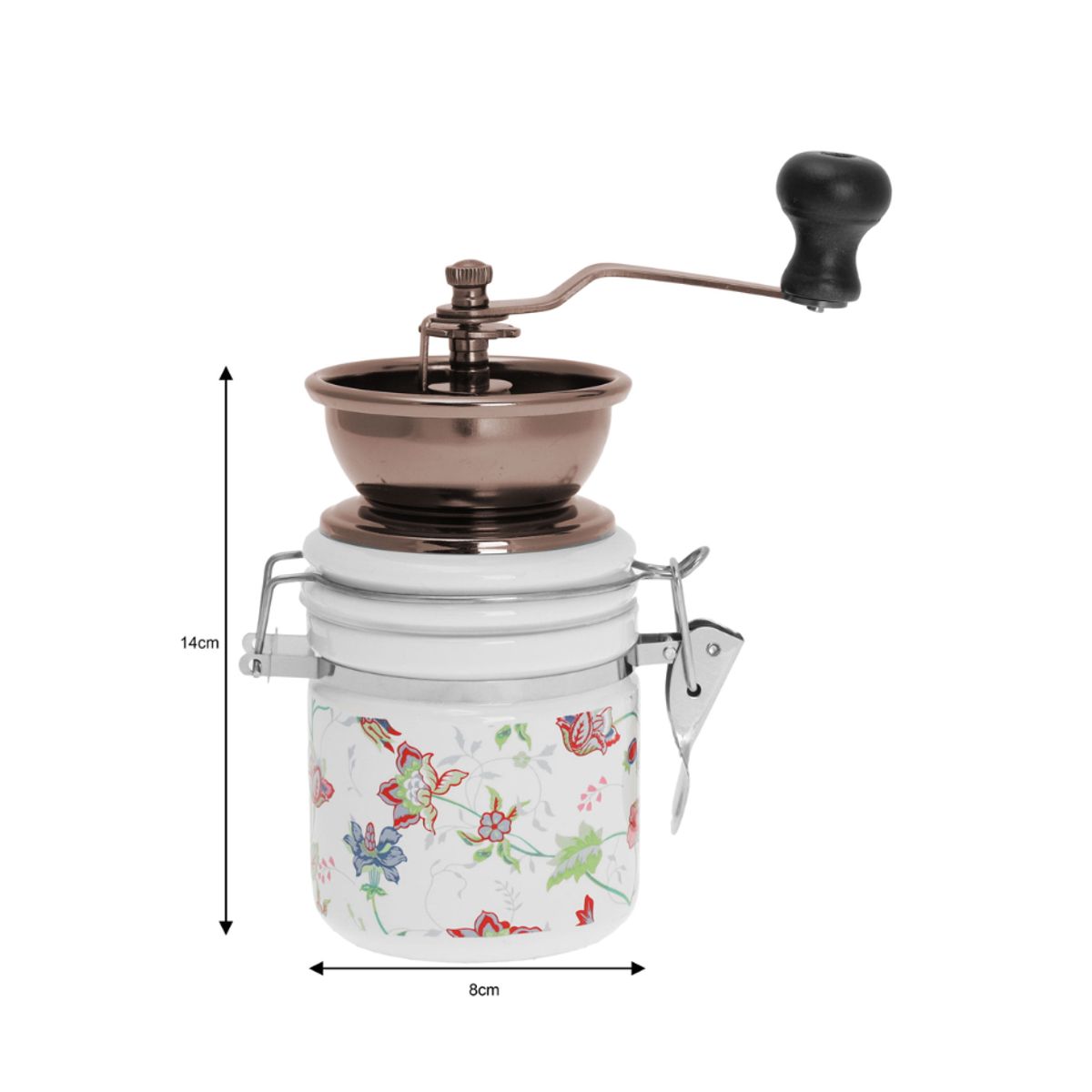 GENERICO - Molinillo cerámica blanca