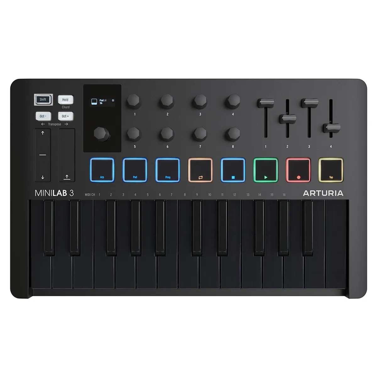 ARTURIA - Minilab 3 Deep Black Arturia - Controlador USB/Midi