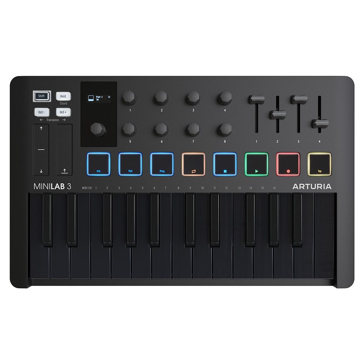 ARTURIA - Minilab 3 Deep Black Arturia - Controlador USB/Midi