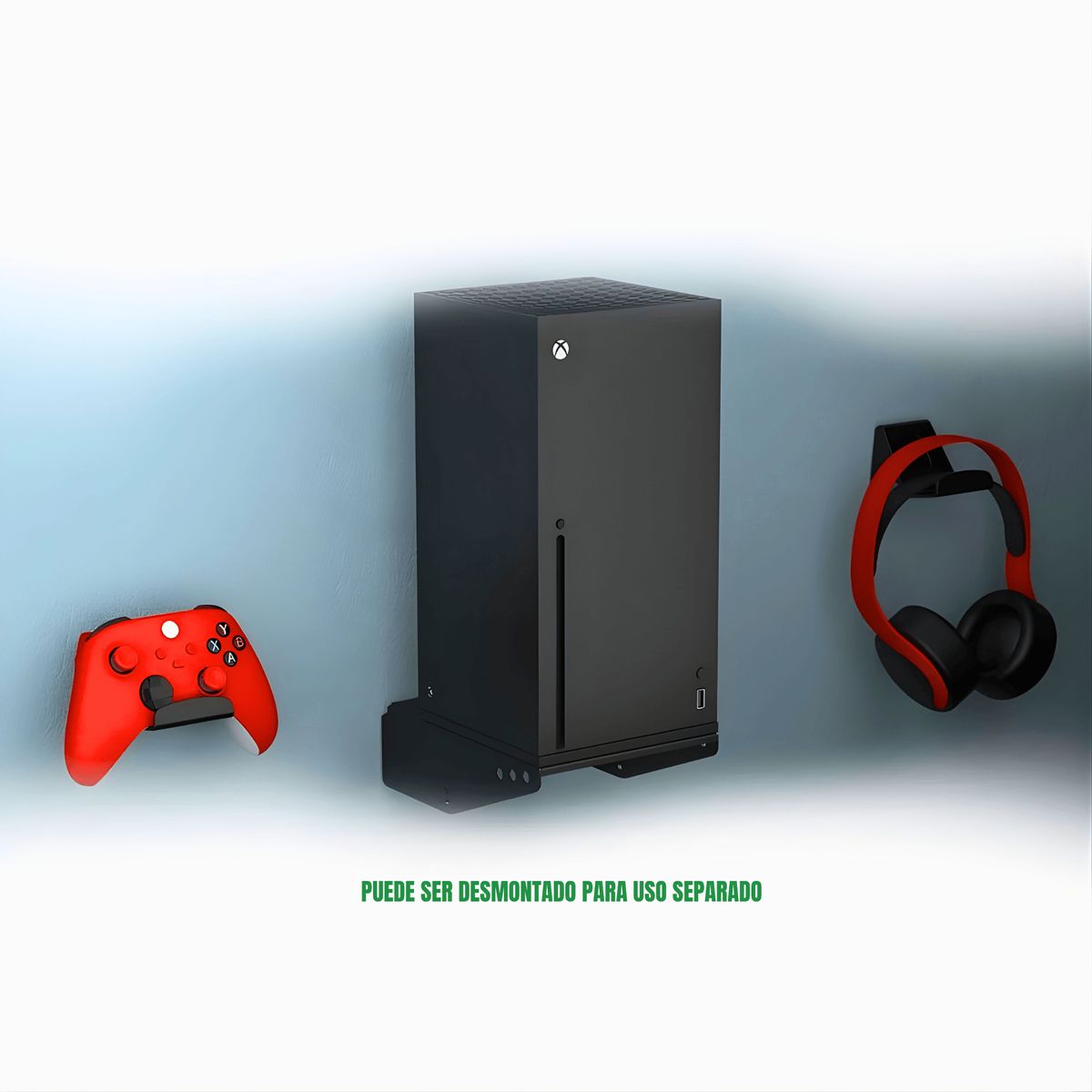 DOBE - Rack Para Pared Para Xbox Series X Con Soporte De Mando Y Auriculares