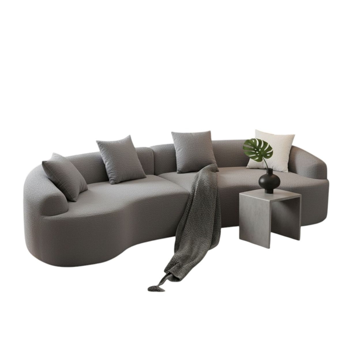 AMBIHOME - Sofá Curvo Elegante Doris Ambienta Home