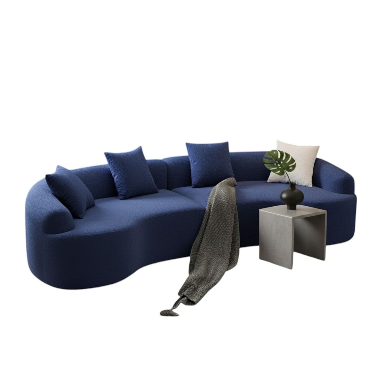 AMBIHOME - Sofá Curvo Elegante Doris Ambienta Home