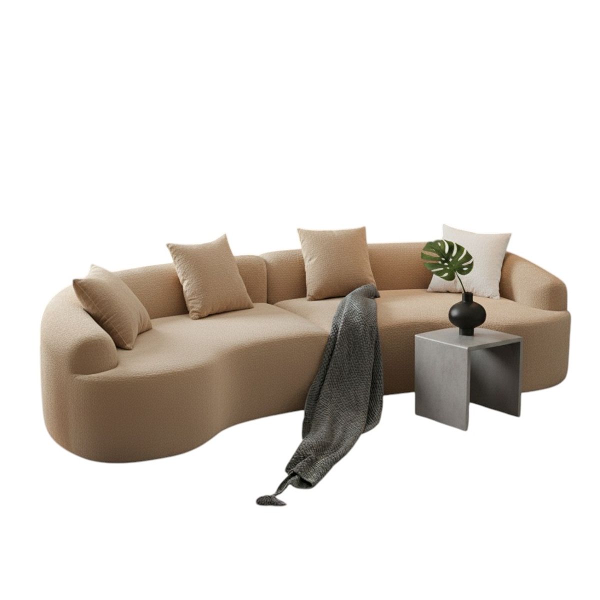 AMBIHOME - Sofá Curvo Elegante Doris Ambienta Home