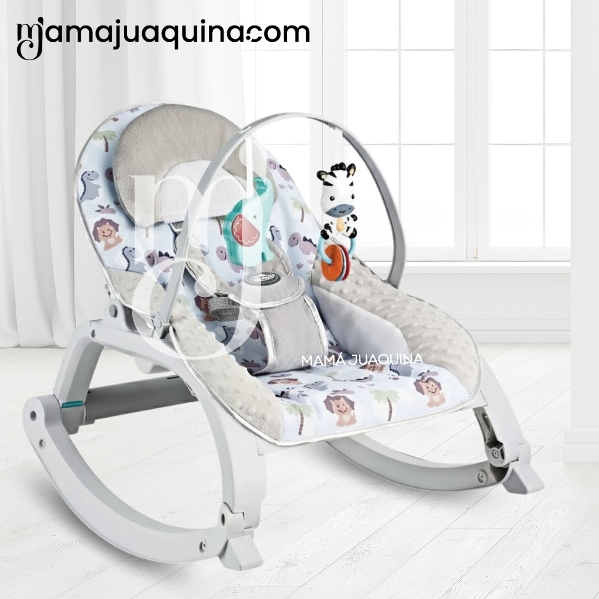 BABY - Silla Mecedora Didactica «EVA» con Bluetooth Blue