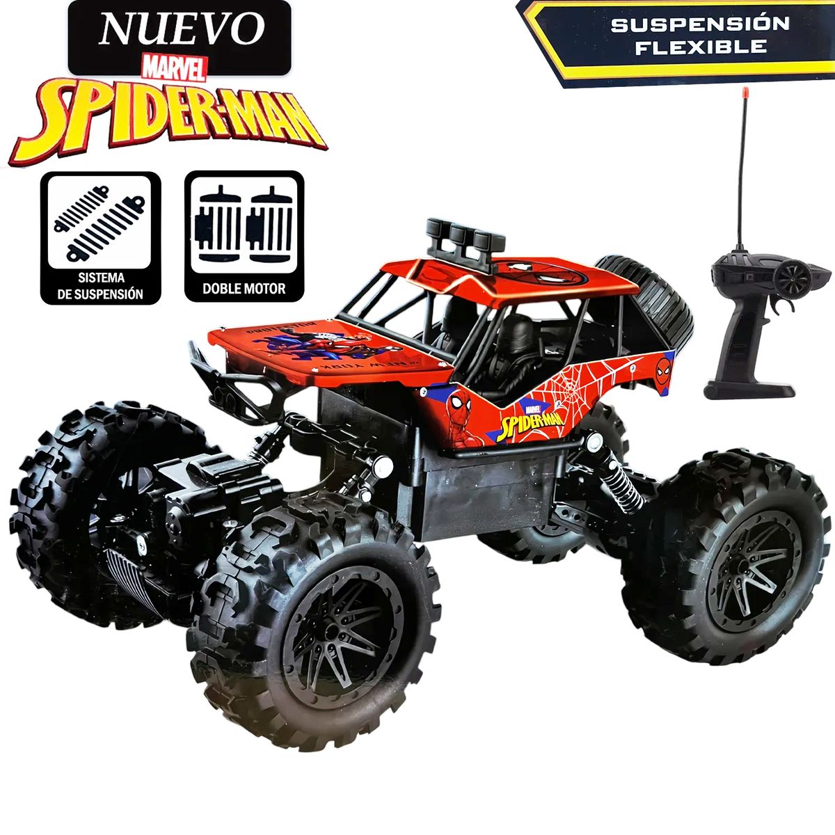 MARVEL - Juguete Carro Todo Terreno de SPIDERMAN con Control Remoto 331