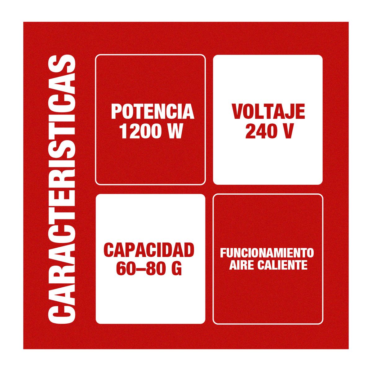 GENERICO - Maquina De Palomitas Portátil De Aire Caliente 240v 1200w