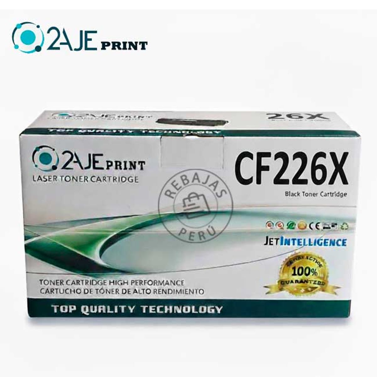 2AJE PRINT - Toner Compatible Cf226x 26x M402dn M426fdw 10k Negro