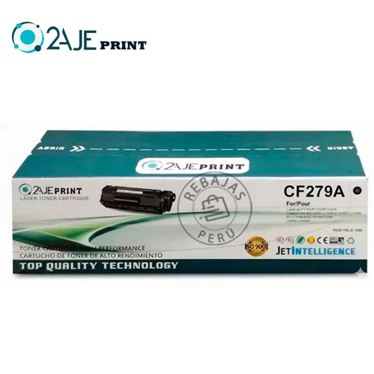2AJE PRINT - Toner Compatible Con 79a Cf279a M12w M26nw Tinta Negro