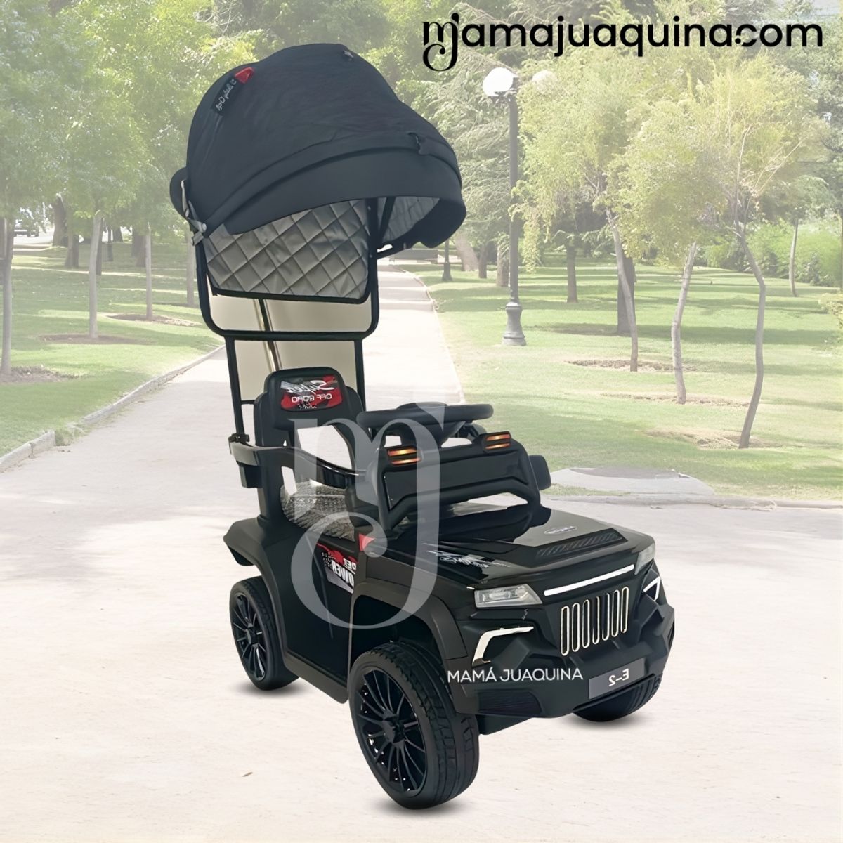 BABY - Correpasillo a Batería «CANSIC» con Control Remoto Black