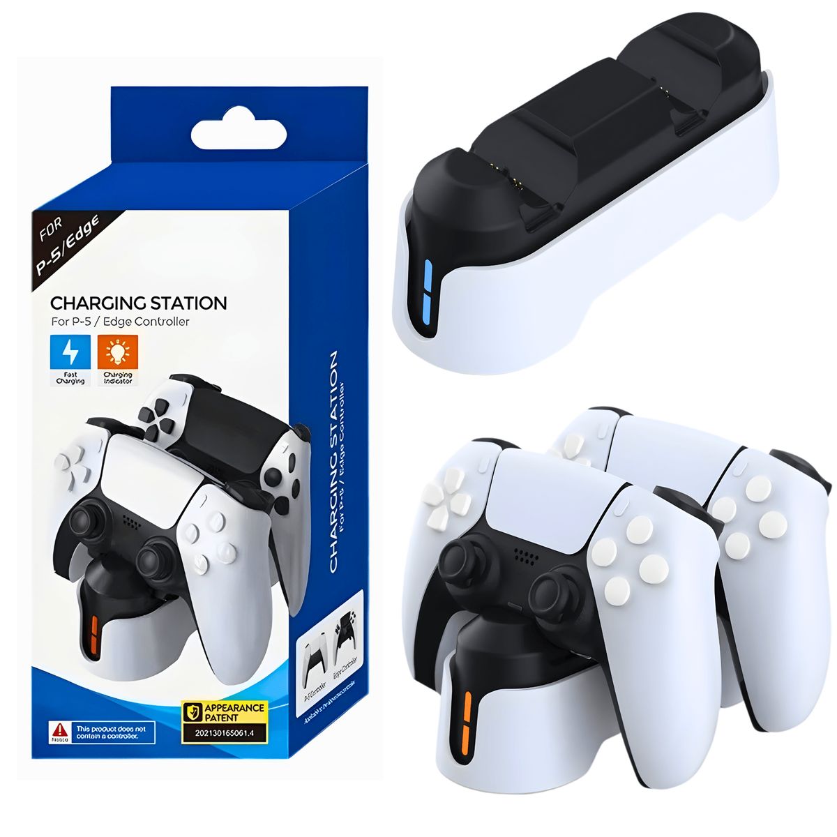 DOBE - Base De Carga Para Mandos Ps5  Dualsense Edge  Carga Rápida Doble