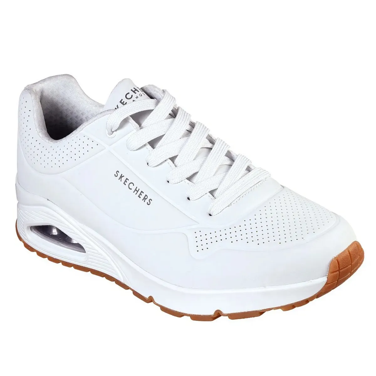 SKECHERS - Zapatillas Skechers Uno - Stand 52458-WHT Mujer