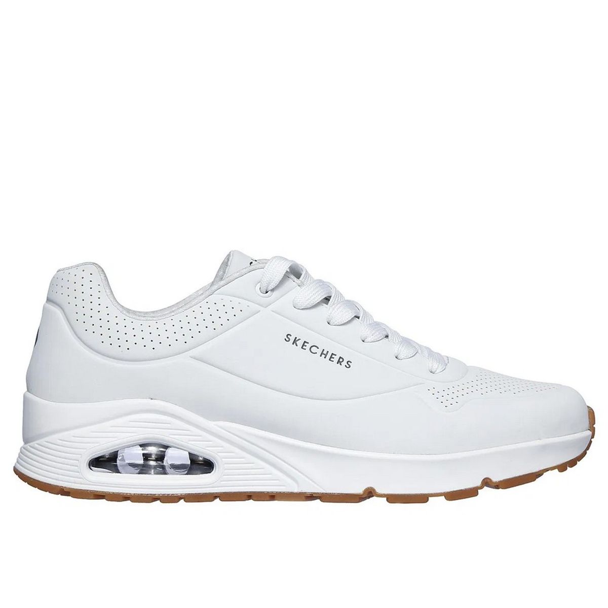 SKECHERS - Zapatillas Skechers Uno - Stand 52458-WHT Mujer