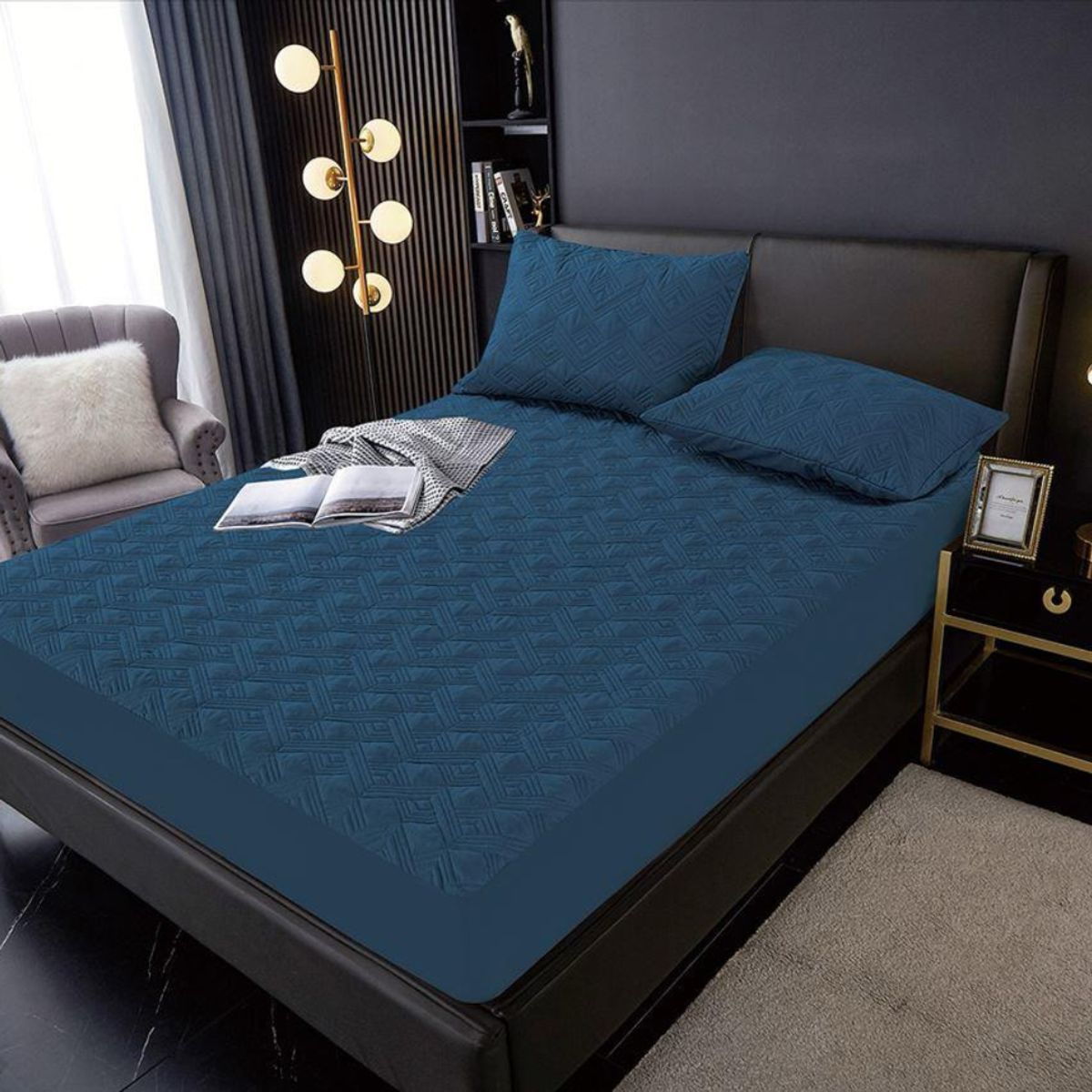 CASATEX - PROTECTOR DE COLCHÓN IMPERMEABLE QUEEN CASATEX CON FUNDAS