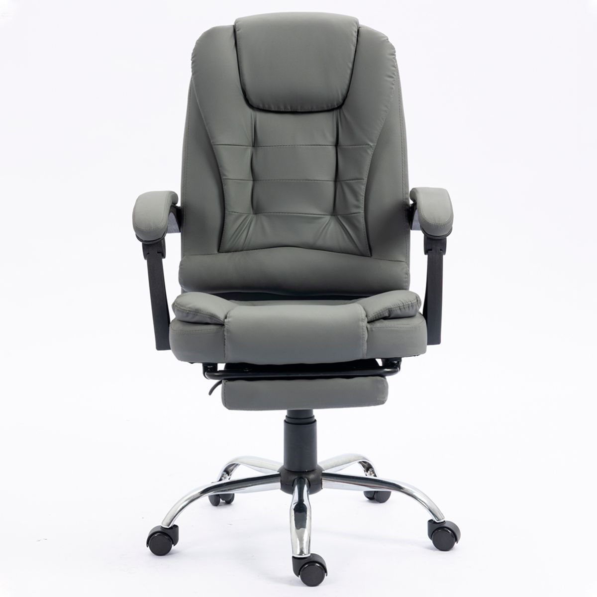 SILLIUM - Silla de Oficina Gerencial Gris Sillium