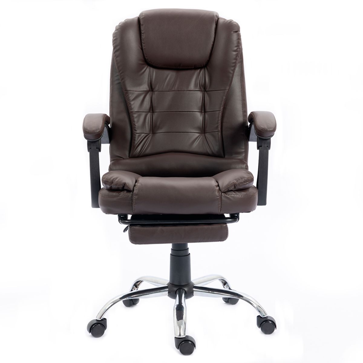 SILLIUM - Silla de Oficina Gerencial Marron Oscuro Sillium