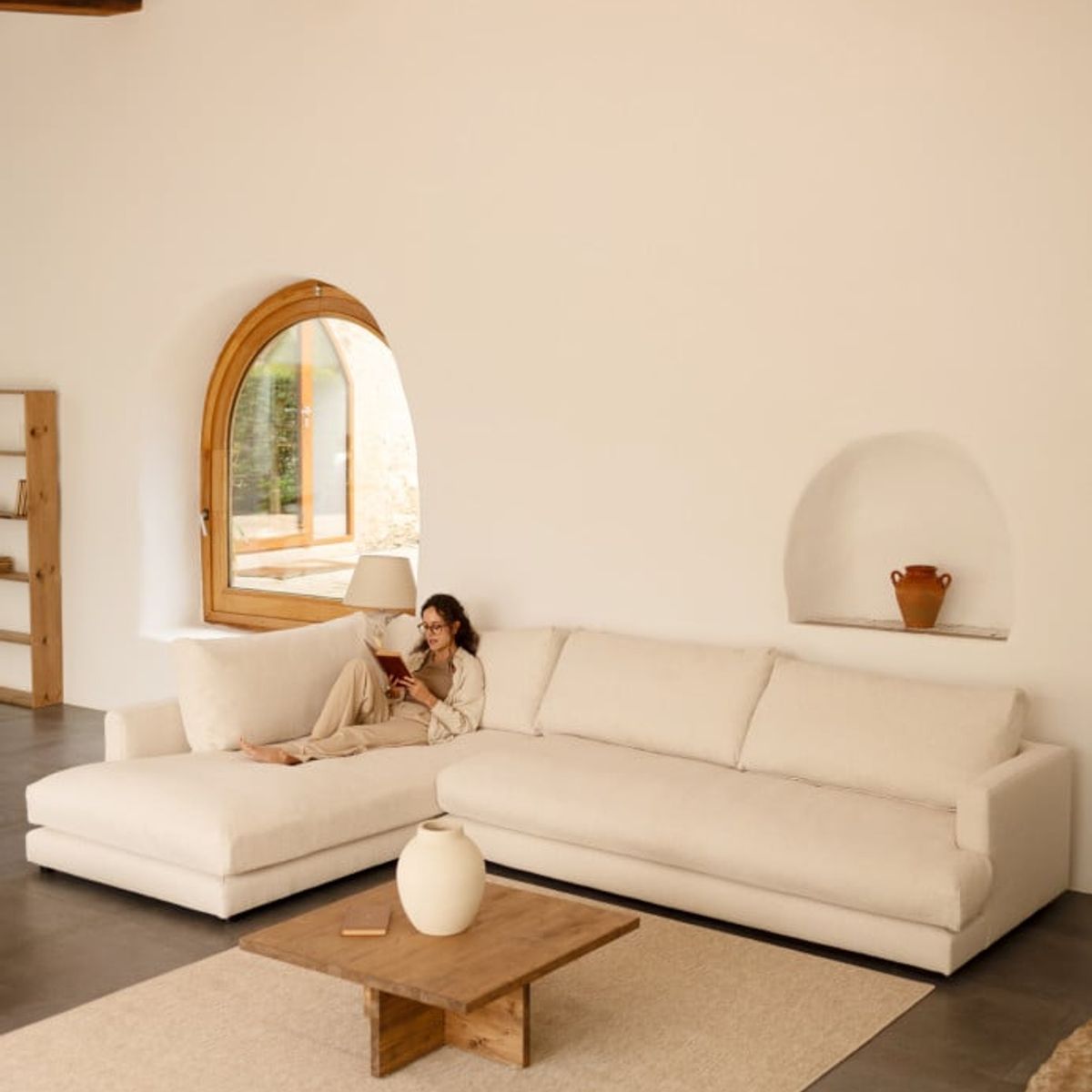 VENTITAS HOME - Sofá Seccional Mateo Ventitas Home Color Marfil