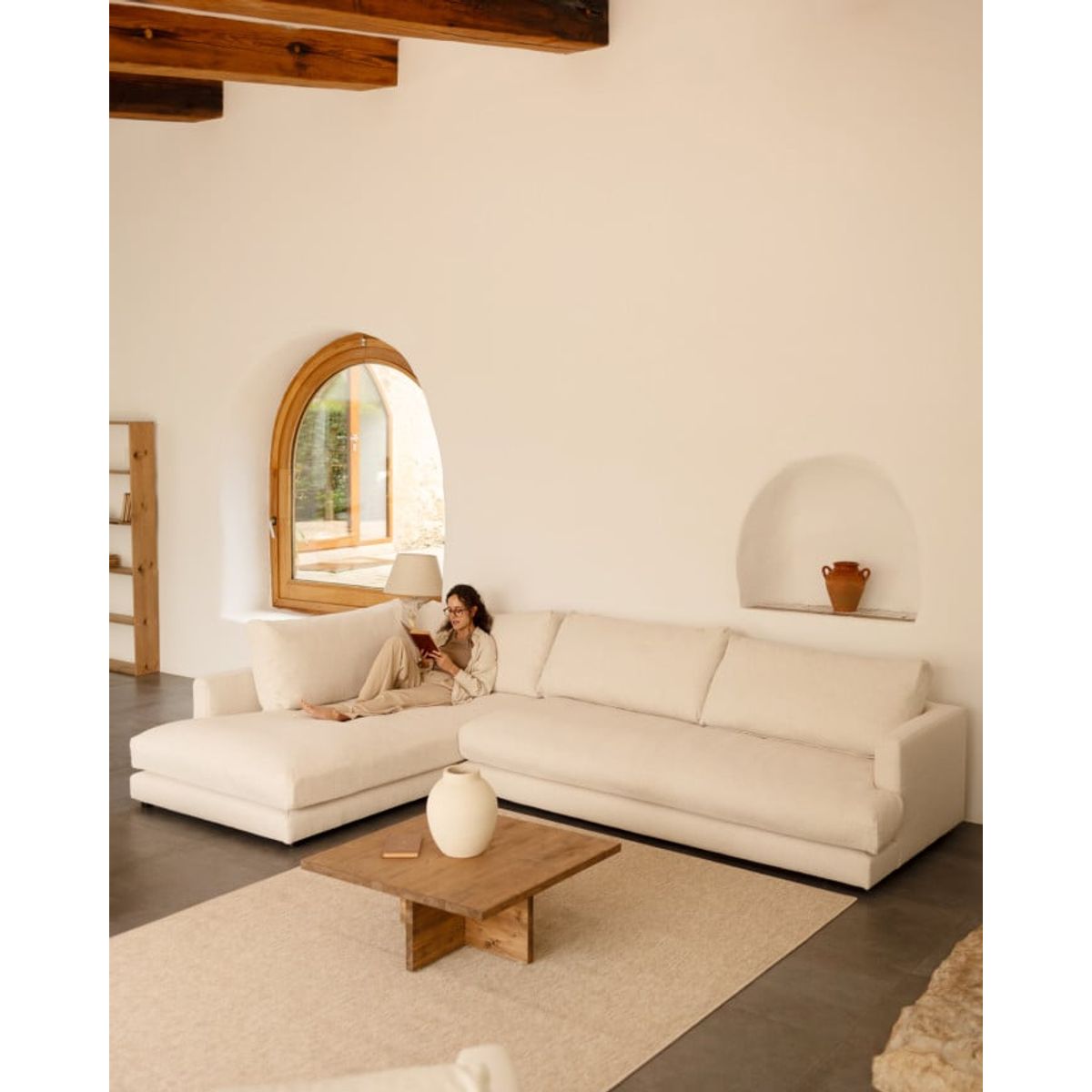 VENTITAS HOME - Sofá Seccional Mateo Ventitas Home Color Marfil