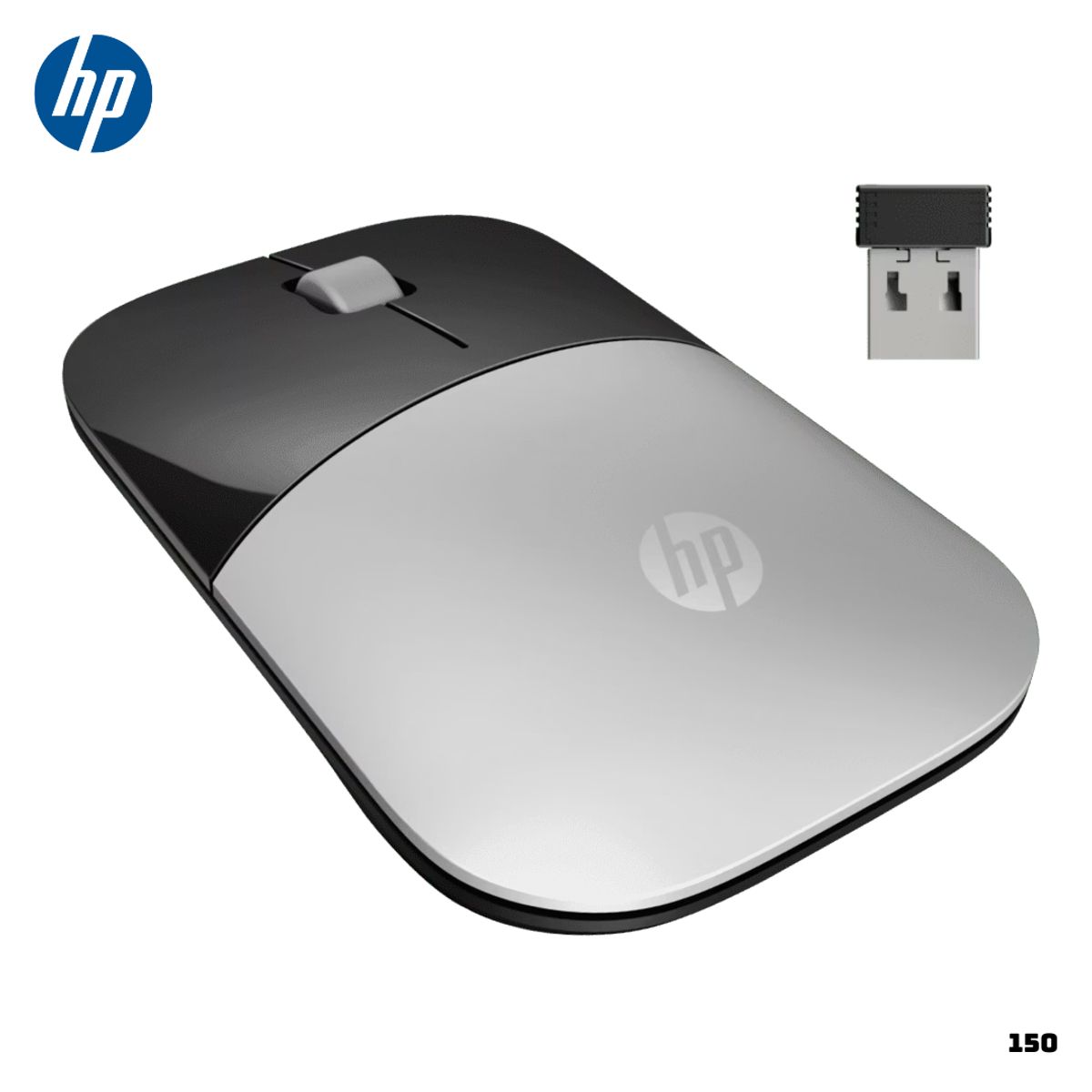 HP - MOUSE INALAMBRICO HP Z3700 1600 DPI - PLATEADO