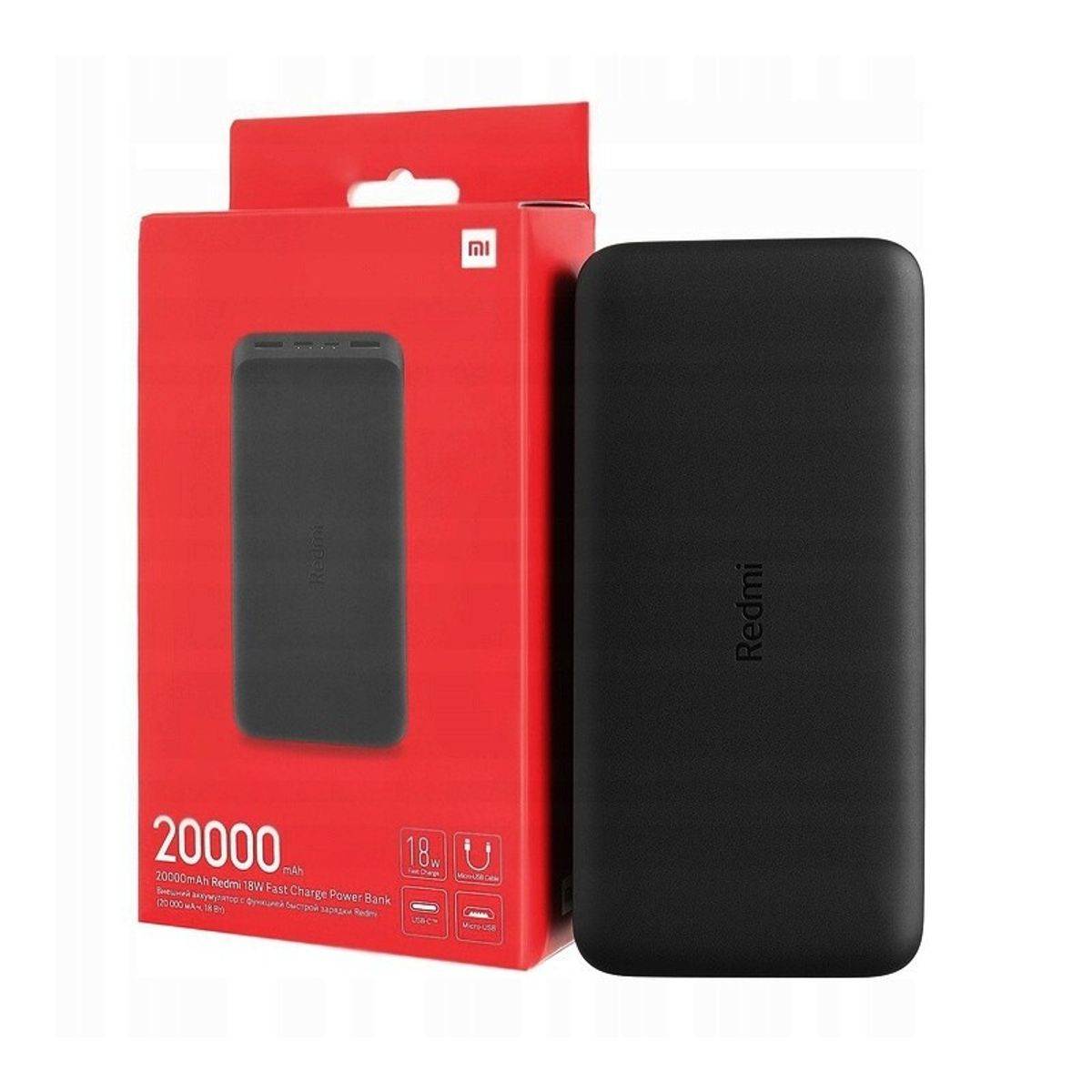 XIAOMI - Power Bank Xiaomi Mi Redmi 20000 Mah 18W Negro