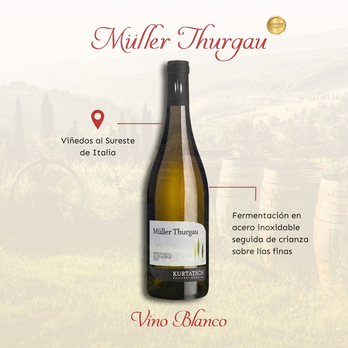 KURTATSCH - Vino Blanco Müller Thurgau