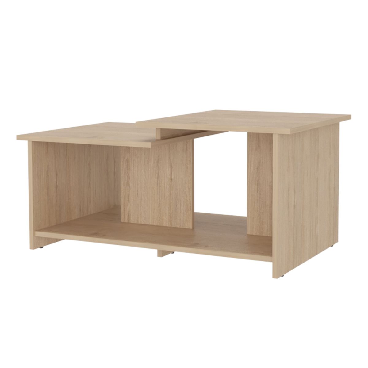 FMFURNITURE - Mesa De Centro Rectangular Fm-016C - Cafe Claro