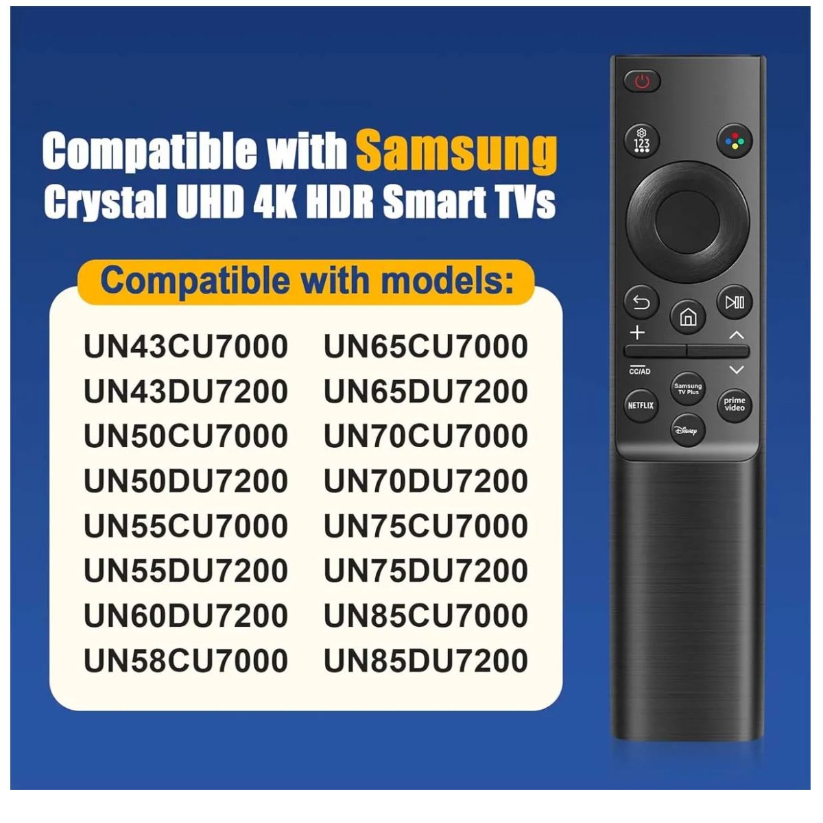 GENERICO - Reemplazo Remoto Para Samsung Bn59-01388a Bn59-01457a Bn59-01388h Con Funda Y Pila Aaa