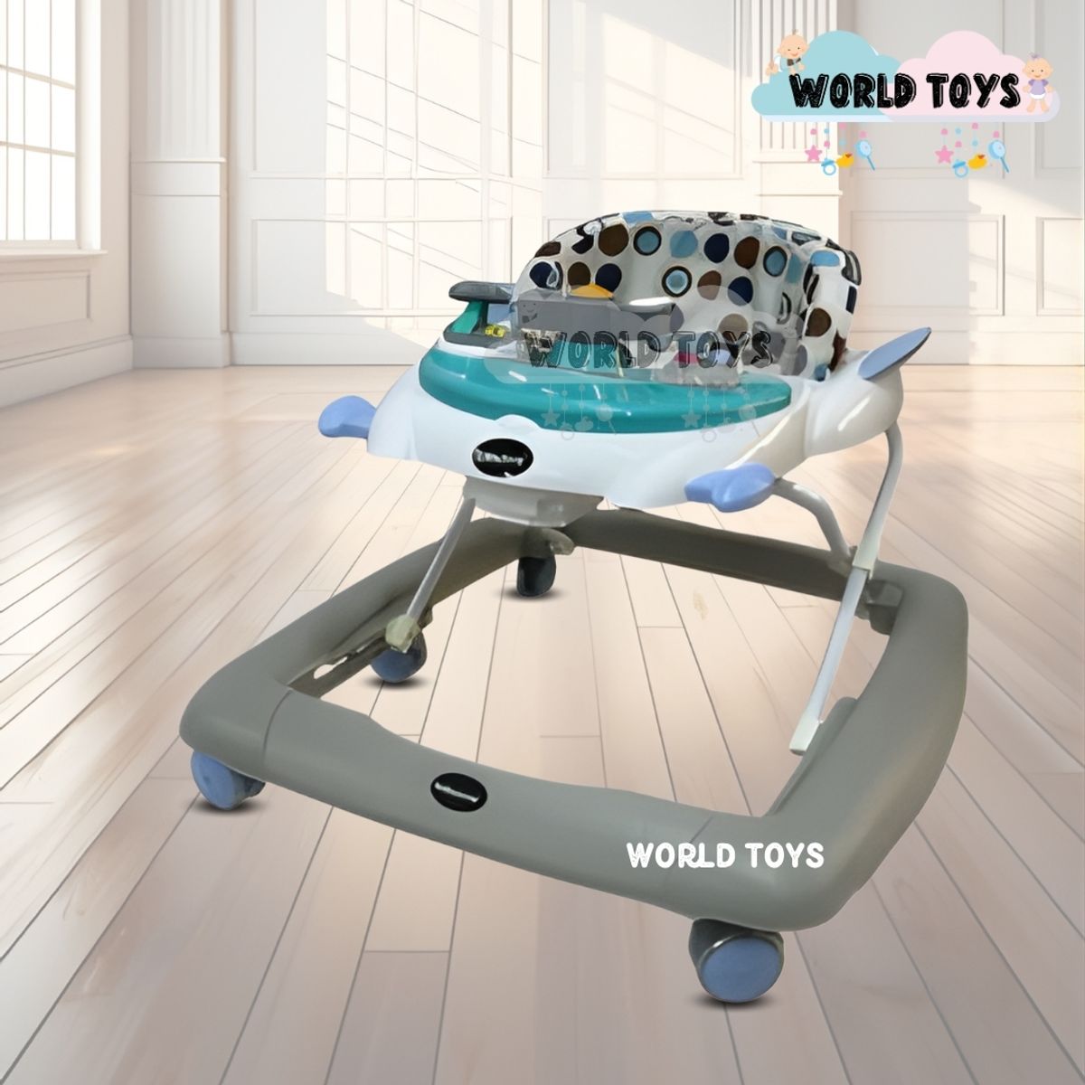 BABY - Andador Plegable Didáctico «NAVY» Edición Limitada Gray