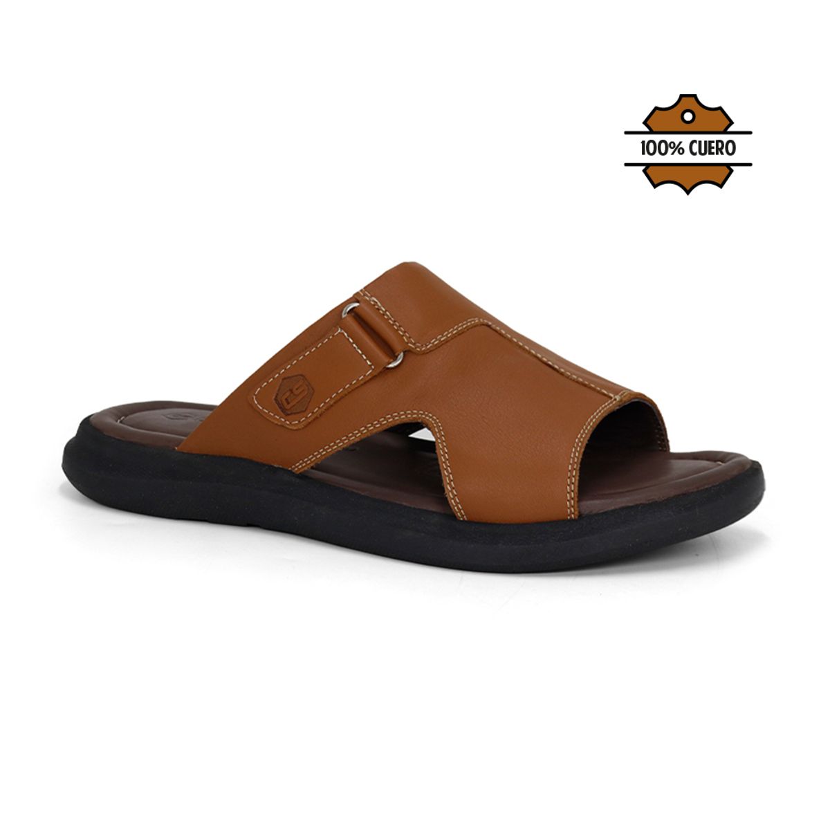 CONTERS - Sandalias Hombre De Cuero KN25Q3-842 Coñac