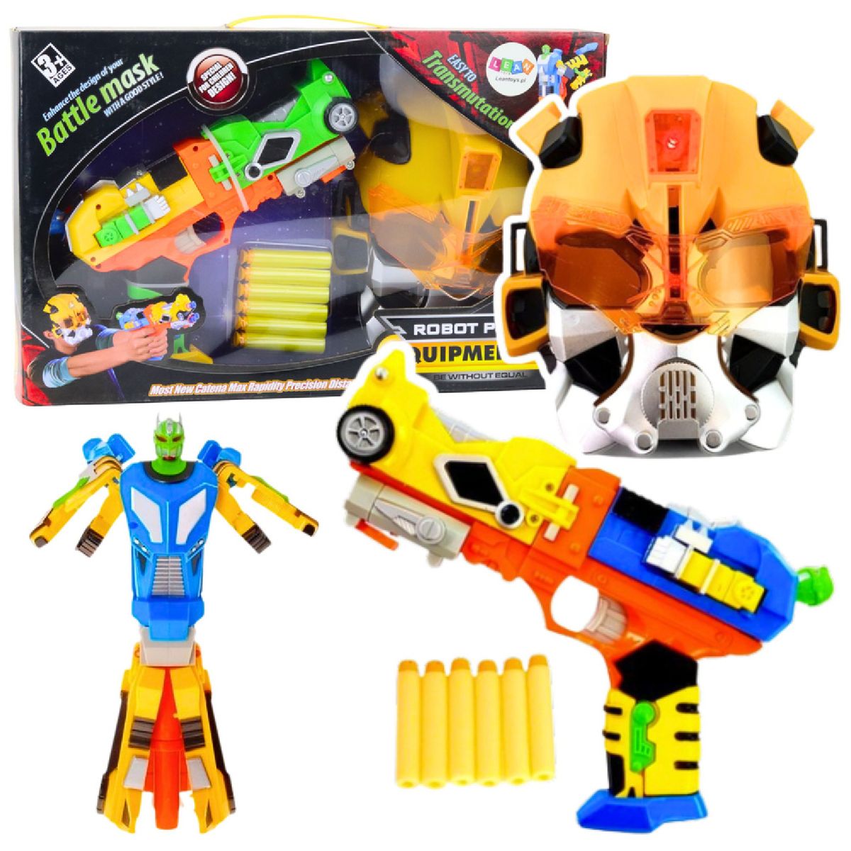 GENERICO - Nuevo Lanzador de dardos con mascara transformers