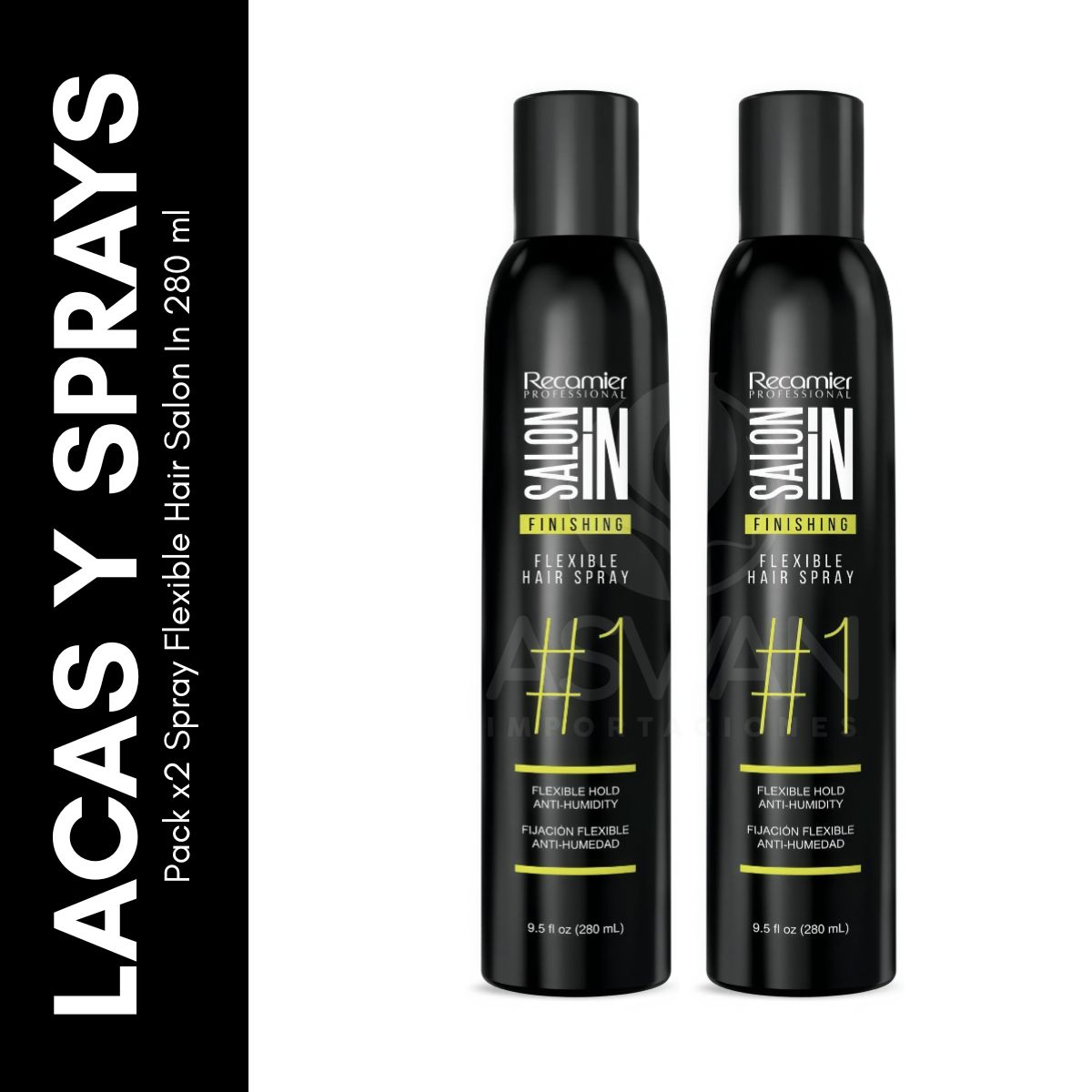 GENERICO - Pack x2 Spray Flexible Hair Salon In 280 ml