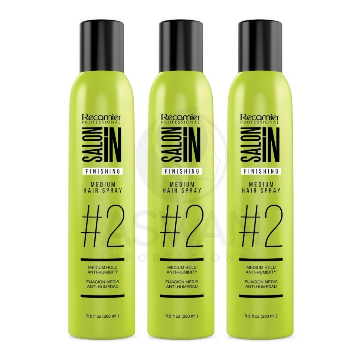 GENERICO - Pack x3 Spray Medium Hair Salon In 280 ml