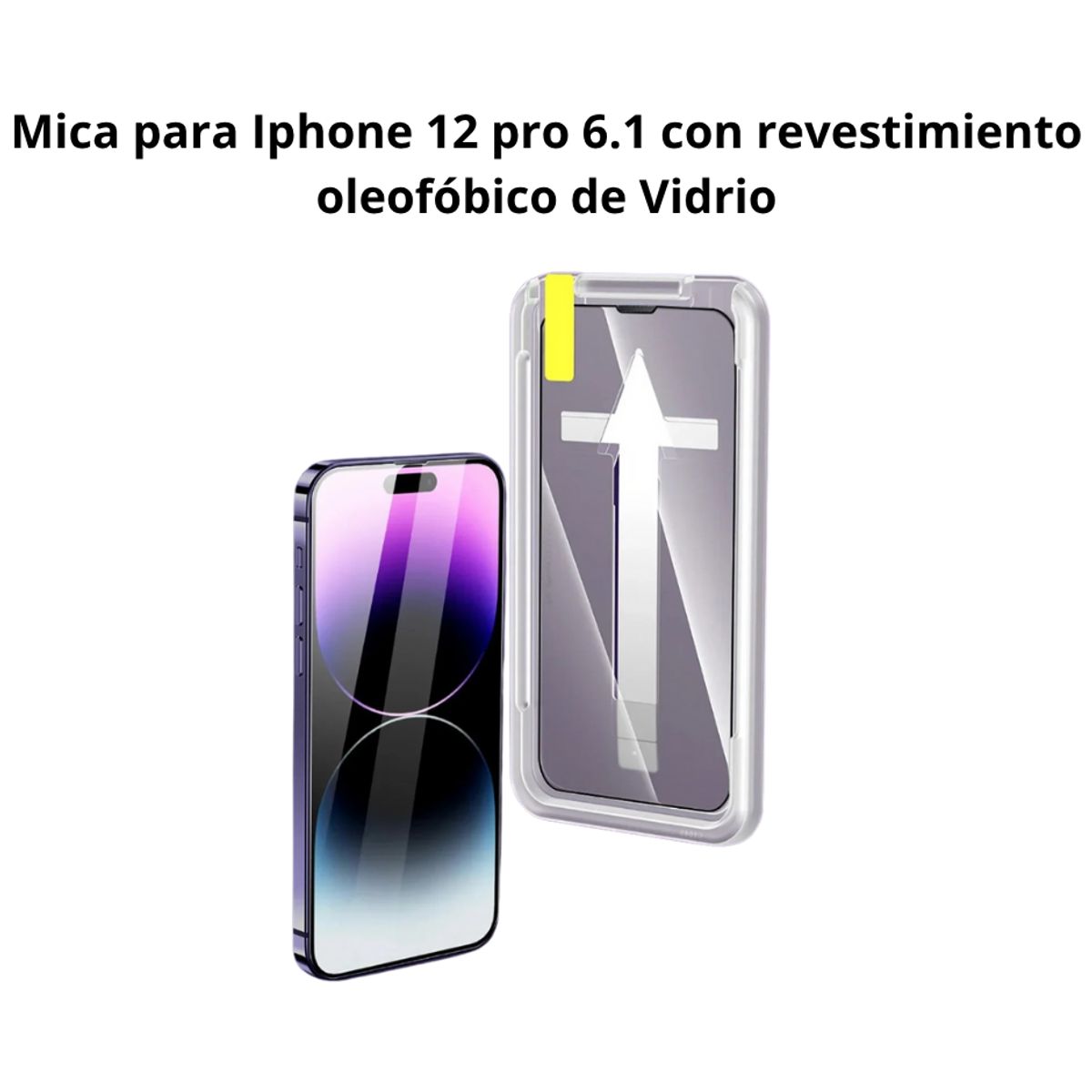 GENERICO - Protector de Pantalla Mica Vidrio Templado para Iphone 12 Pro 6.1