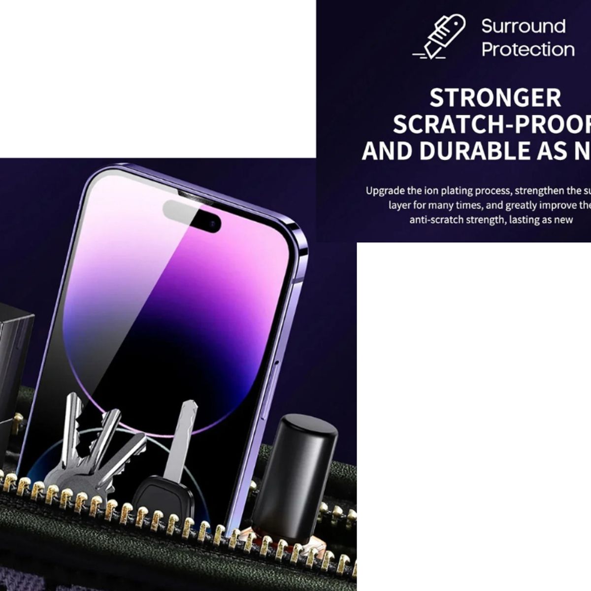 GENERICO - Protector de Pantalla Mica Vidrio Templado para Iphone 12 Pro 6.1