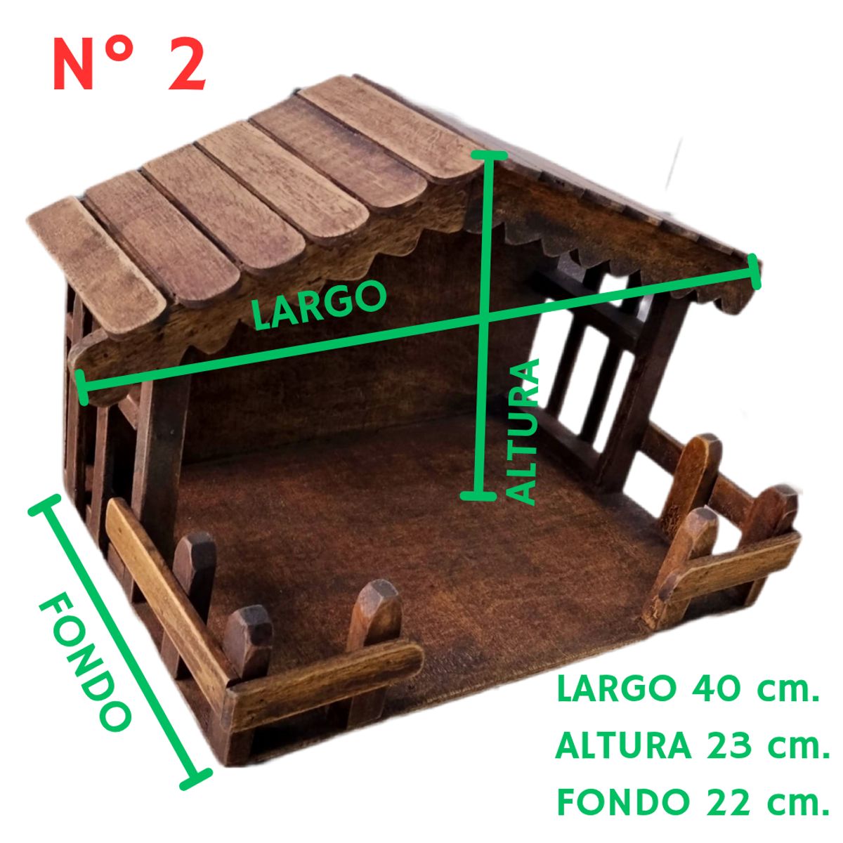 GENERICO - Casita para Nacimiento Establo de madera
