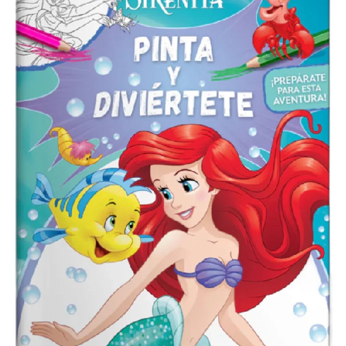 DISNEY CLASICOS - Libro para Colorear La Sirenita
