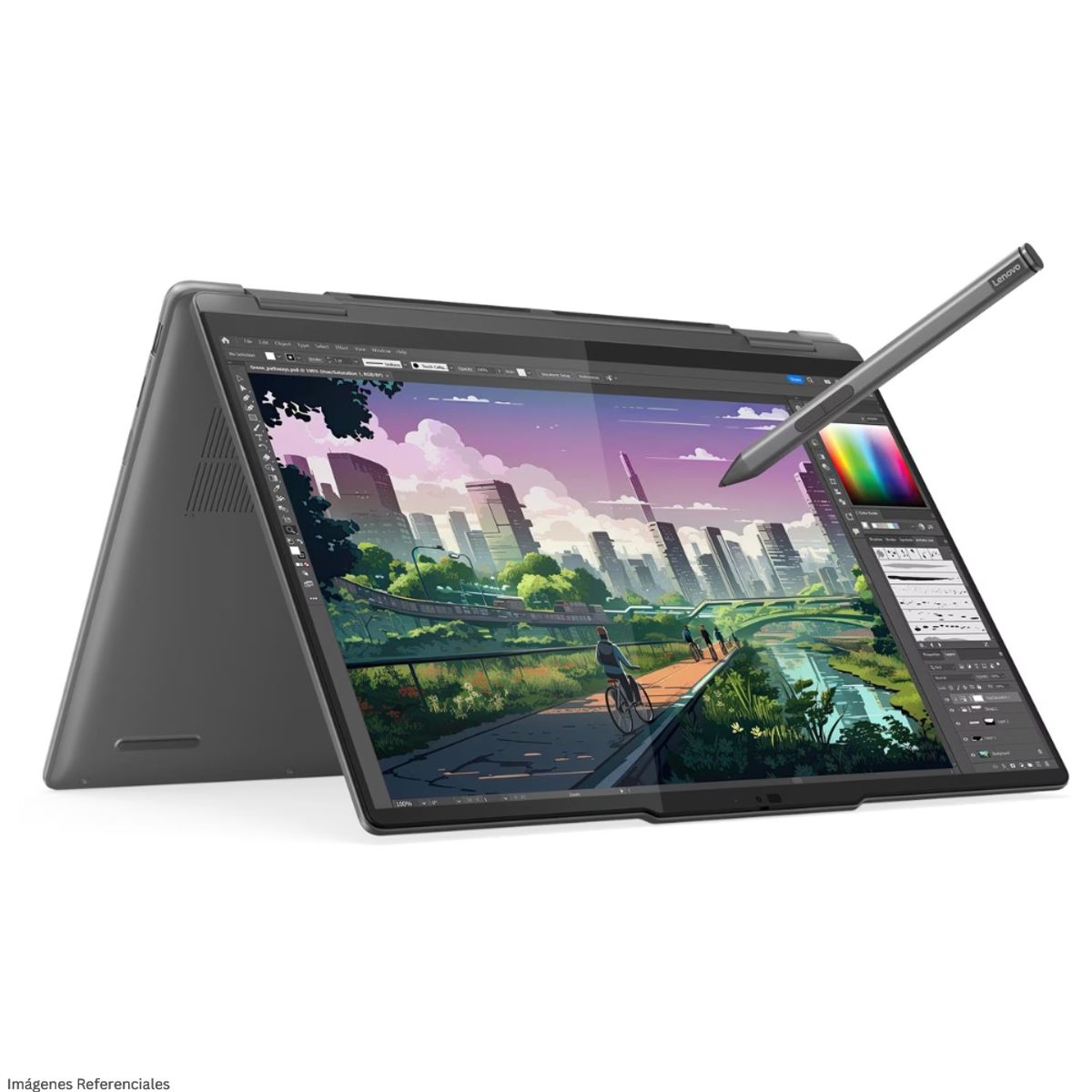 LENOVO - Laptop Lenovo Yoga 7 2 en 1 14AHP9 AMD Ryzen 7 8840HS 16GB RAM 1TB SSD 14"  WUXGA OLED TOUCH
