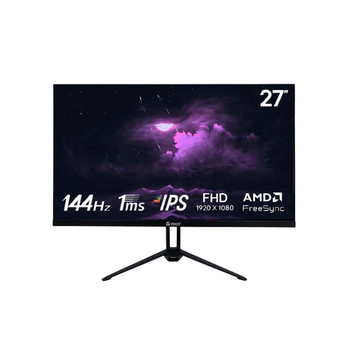 TEROS - Monitor plano TEROS TE-2714S 27 FHD IPS 144Hz 1ms HDMI DP AUDIO OUT PARLANTES negro