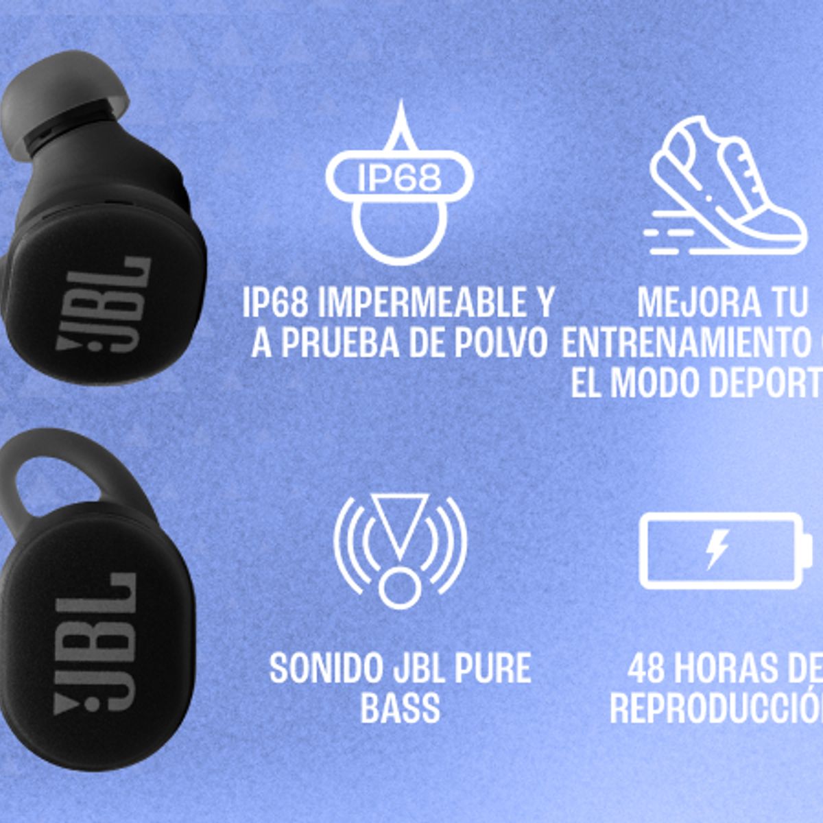 JBL - AUDIFONOS BLUETOOTH JBL ENDURANCE RACE 2 NEGRO