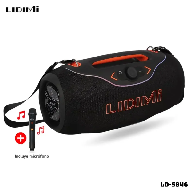 LIDIMI - PARLANTE LIDIMI BLUETOOTH 300W + MICROFONO NEGRO - LD-S846