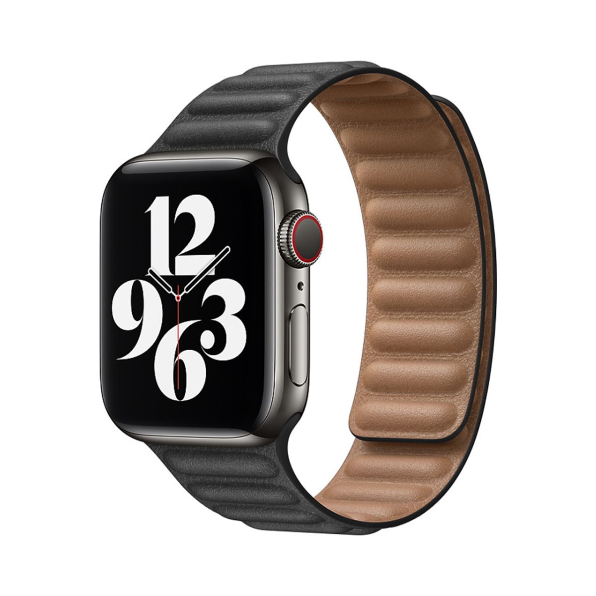 OEM - Correa de cuero imantada - NEGRO - 42mm 44mm 45mm 46mm 49mm