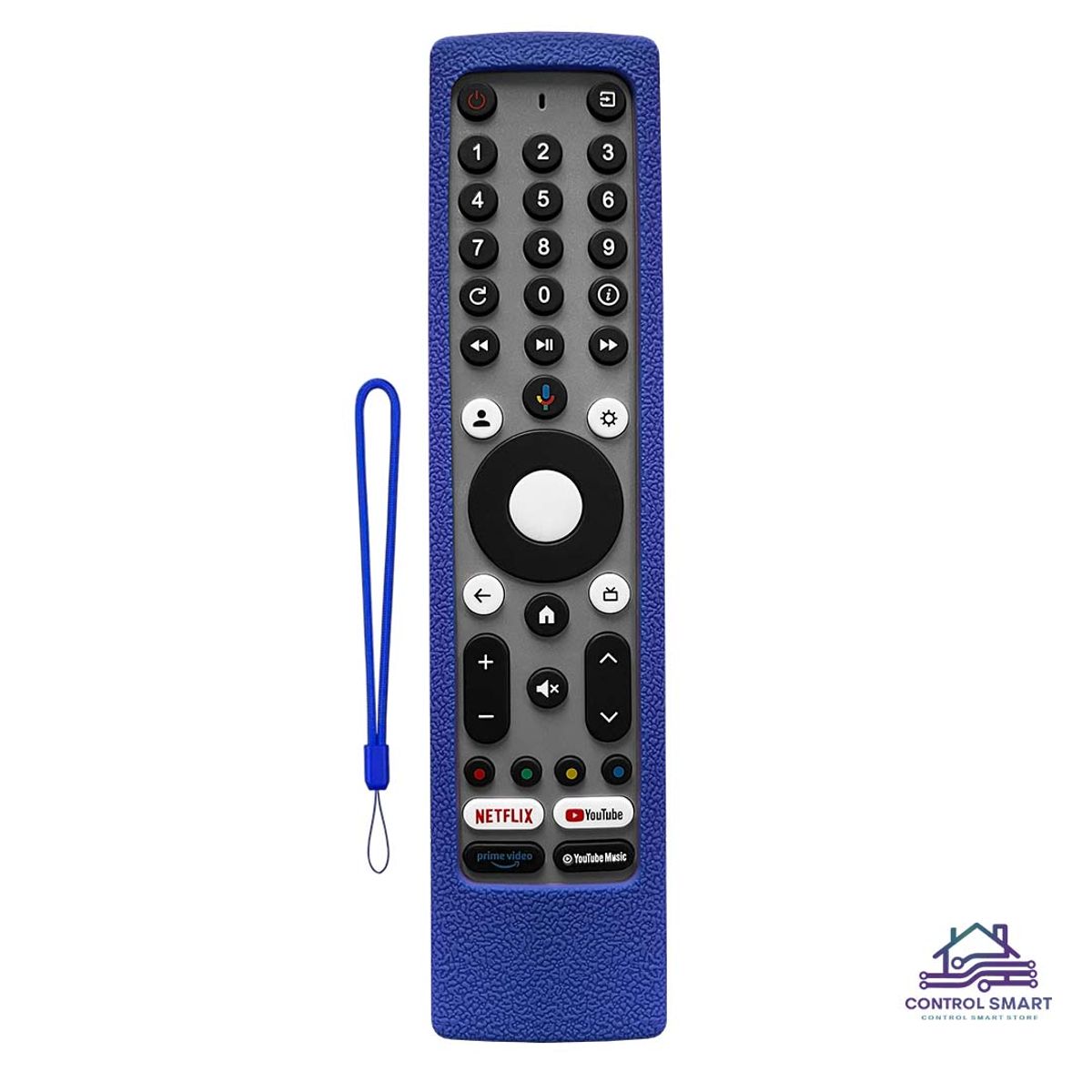GENERICO - Funda de Silicona Abierta para Control JVC RM-C3295 / 3293 / 3597 – Color Azul