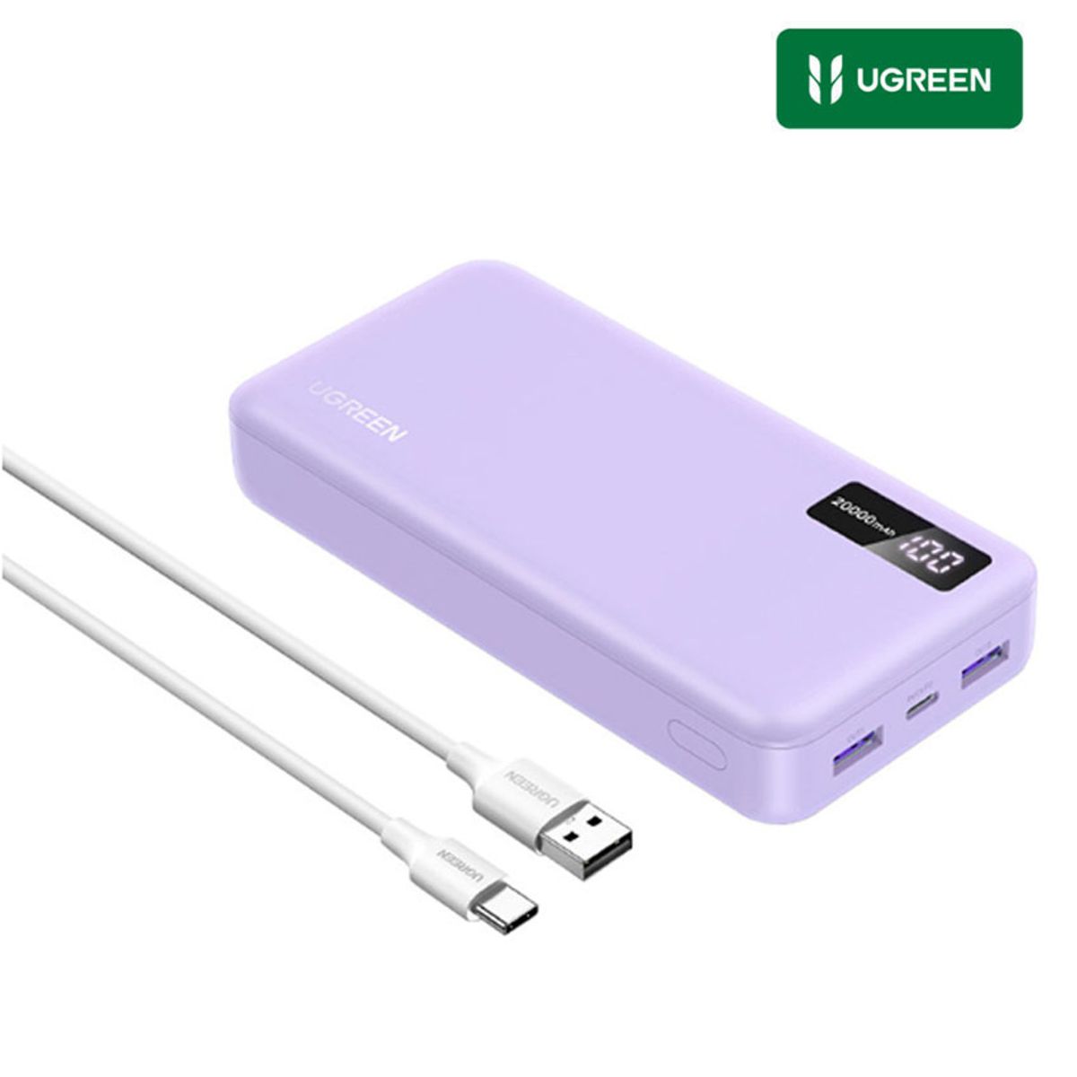 UGREEN - PowerBank Ugreen 22.5w 20,000mAh con Cable USB-C Para Galaxy iPhone 17