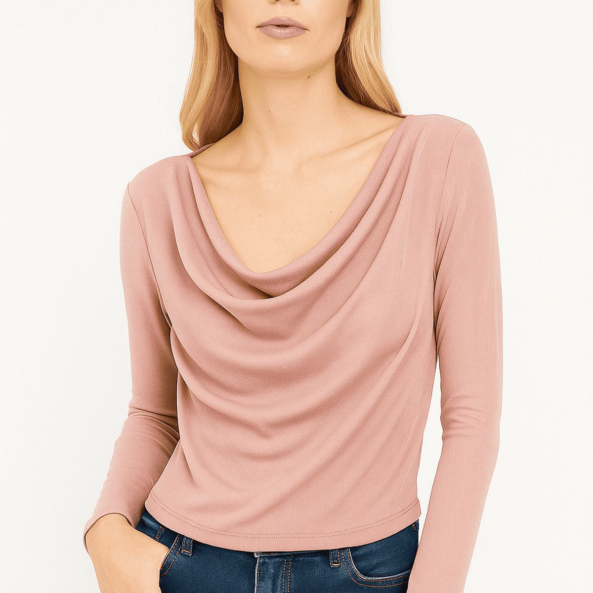 AMA OUTFITTERS - TOP ORIANA SOFT DRAPE