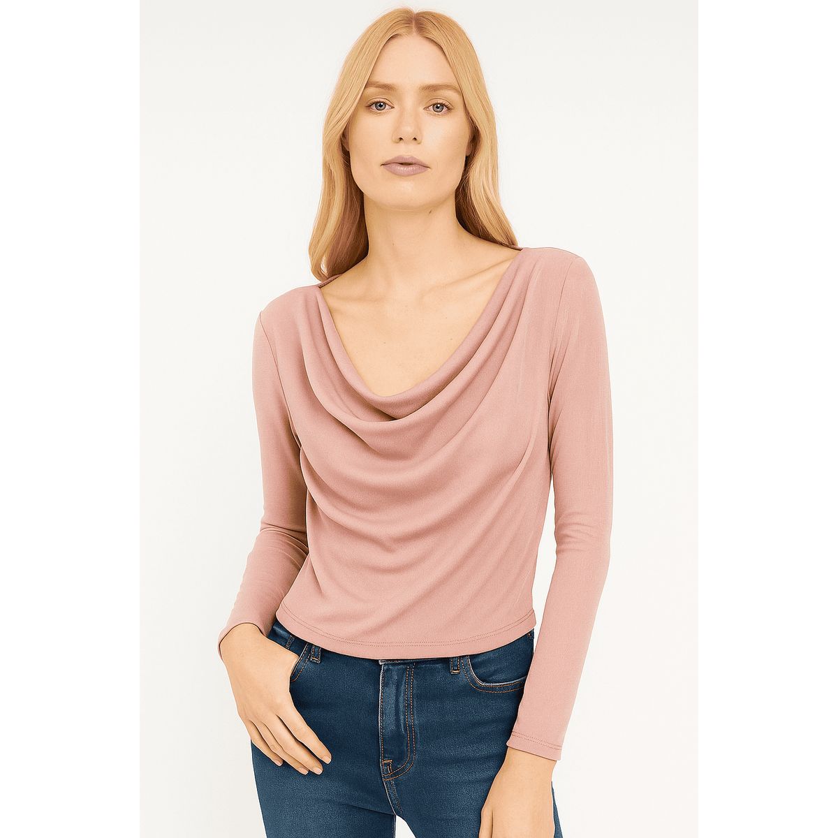 AMA OUTFITTERS - TOP ORIANA SOFT DRAPE