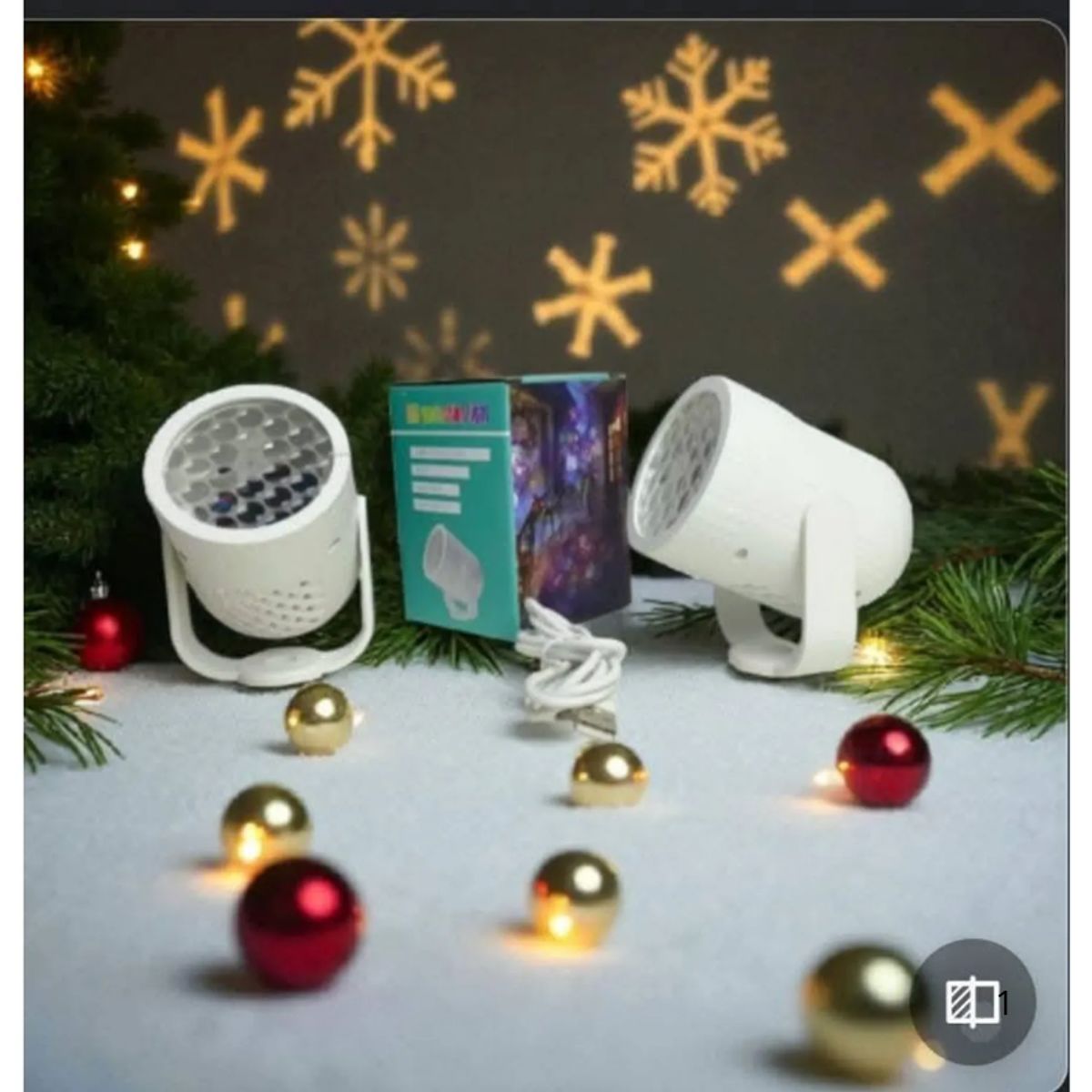 GENERICO - Proyector Led - Figuras de Navidad Multicolor