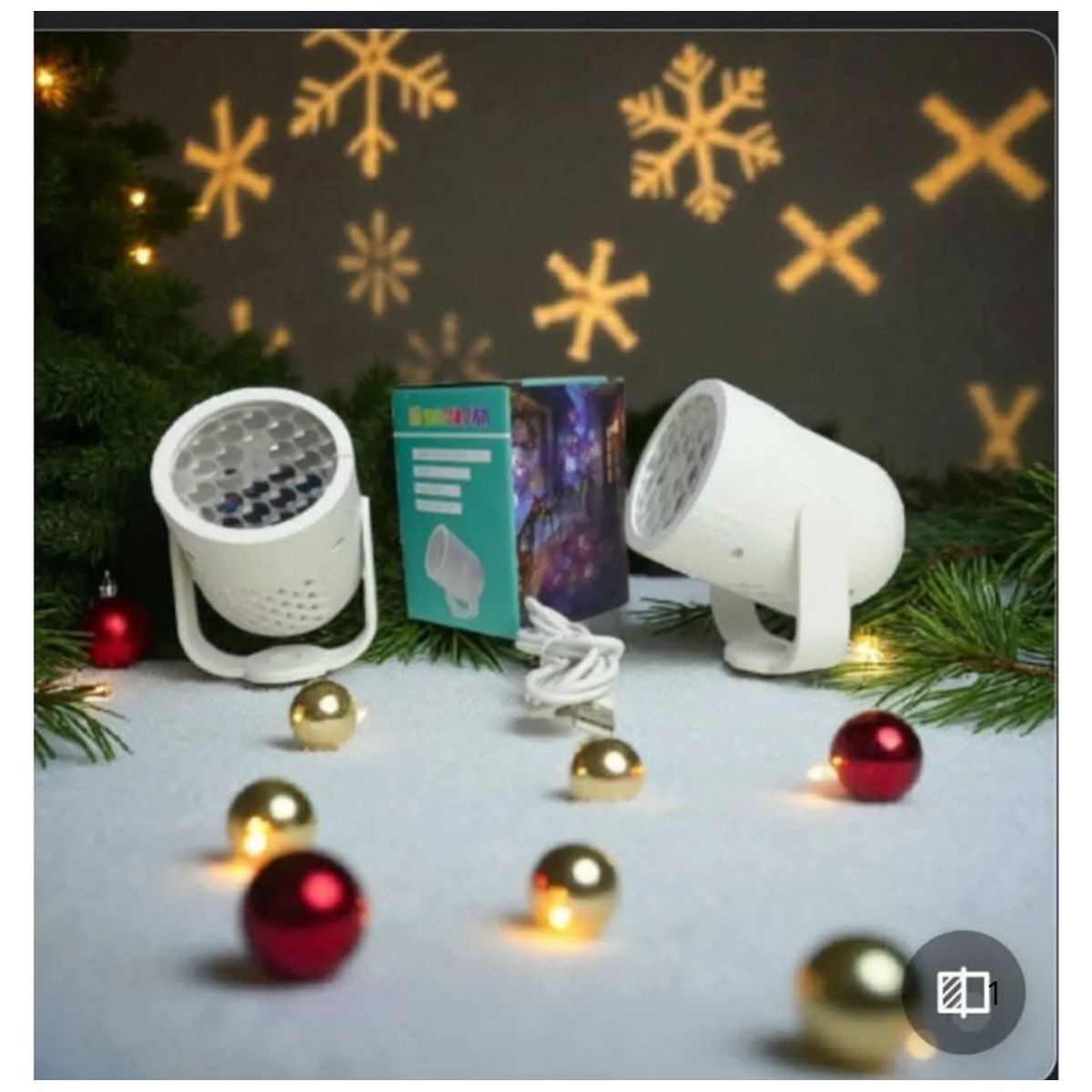 GENERICO - Proyector Led - Figuras de Navidad Multicolor